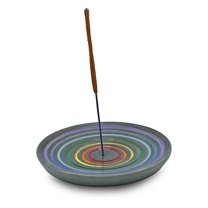 Räucherstäbchenhalter Regenbogen aus Speckstein