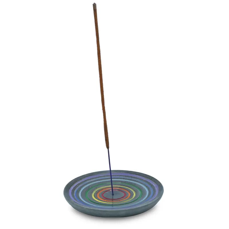 Räucherstäbchenhalter Regenbogen aus Speckstein