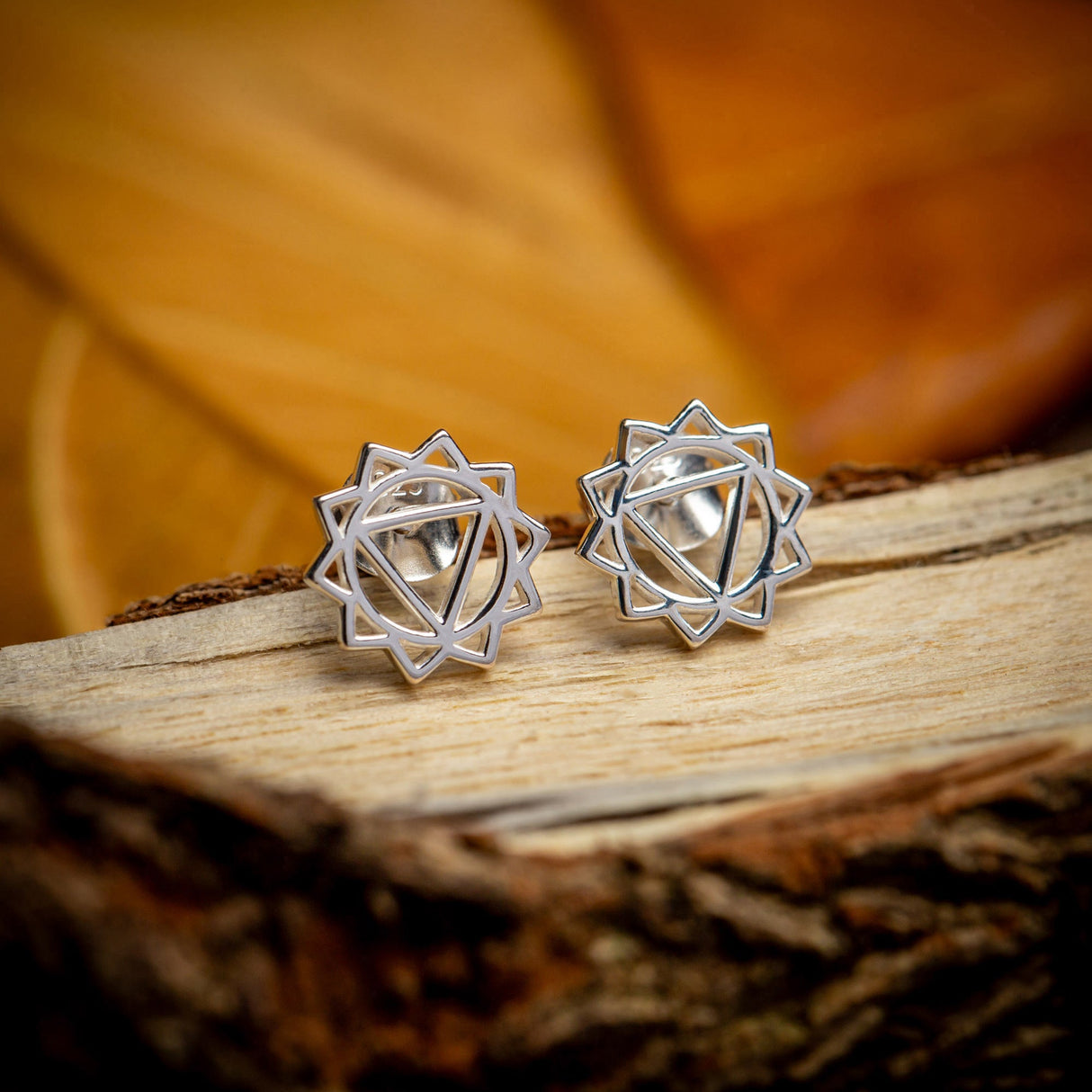 Solarplexus-Chakra Ohrstecker Manipura