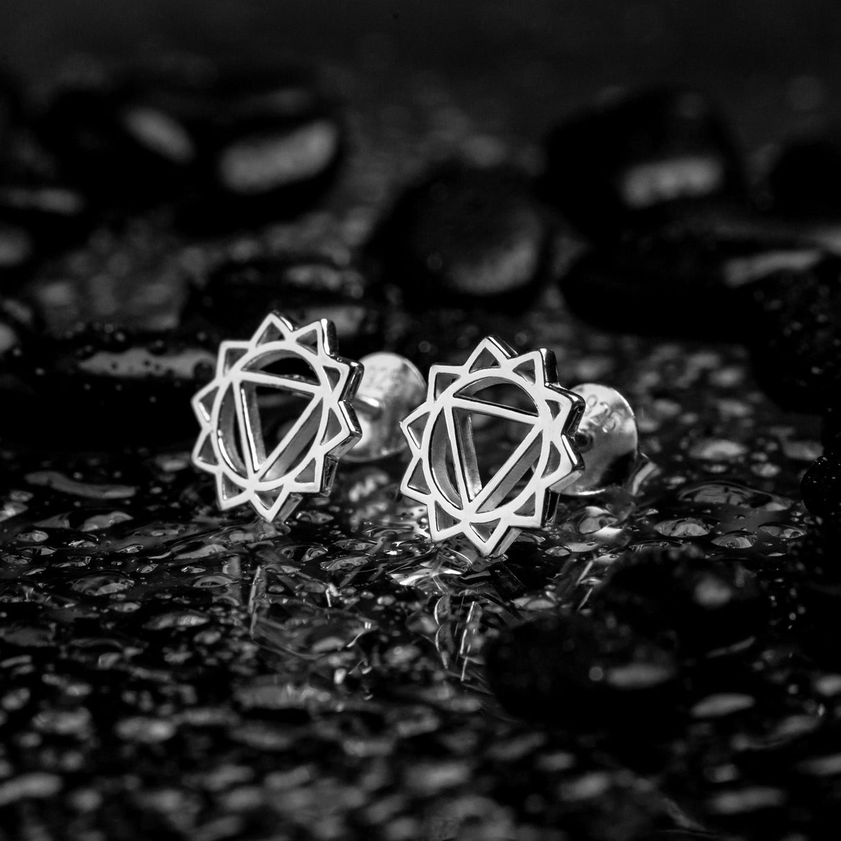 Solarplexus-Chakra Ohrstecker Manipura