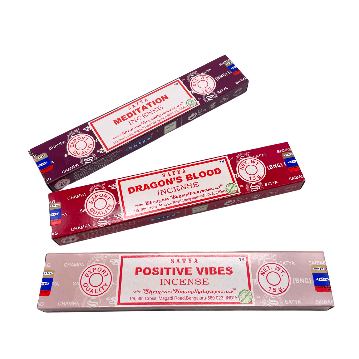 3x Satya Räucherstäbchen Set Innere Stärke – Reinigung, Fokus und positive Energie