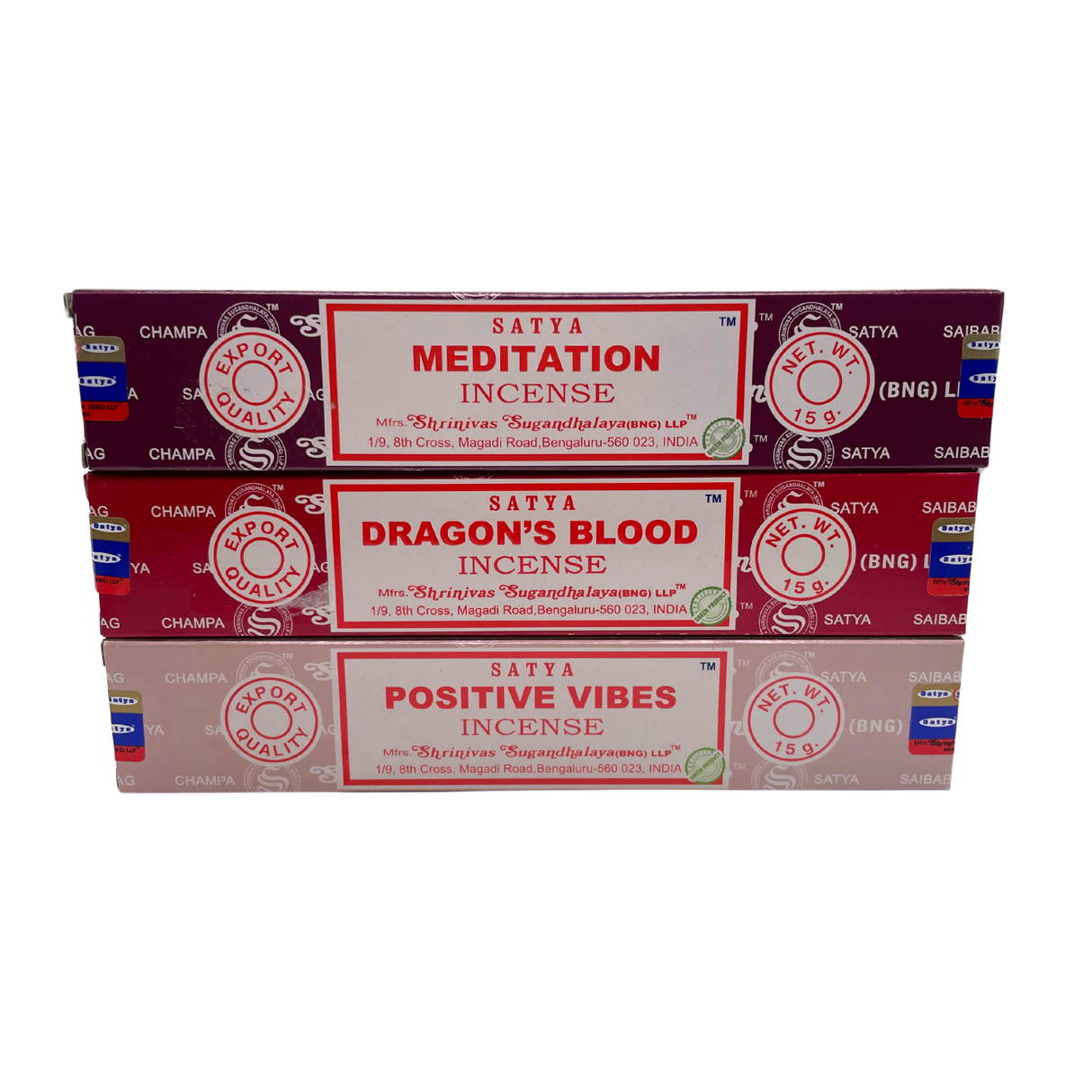 3x Satya Räucherstäbchen Set Innere Stärke – Reinigung, Fokus und positive Energie