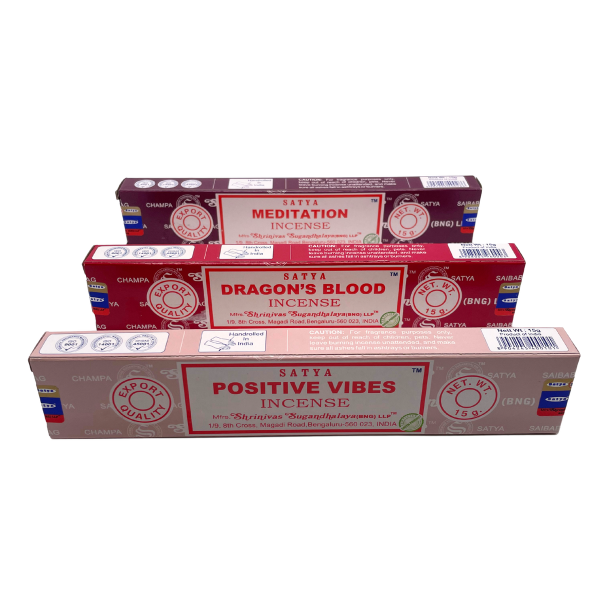 3x Satya Räucherstäbchen Set Innere Stärke – Reinigung, Fokus und positive Energie