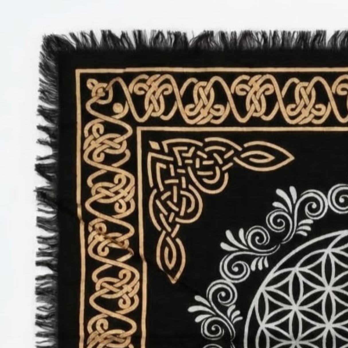 Altartuch Mandala
Schwarz-Silber-Gold
65x65cm