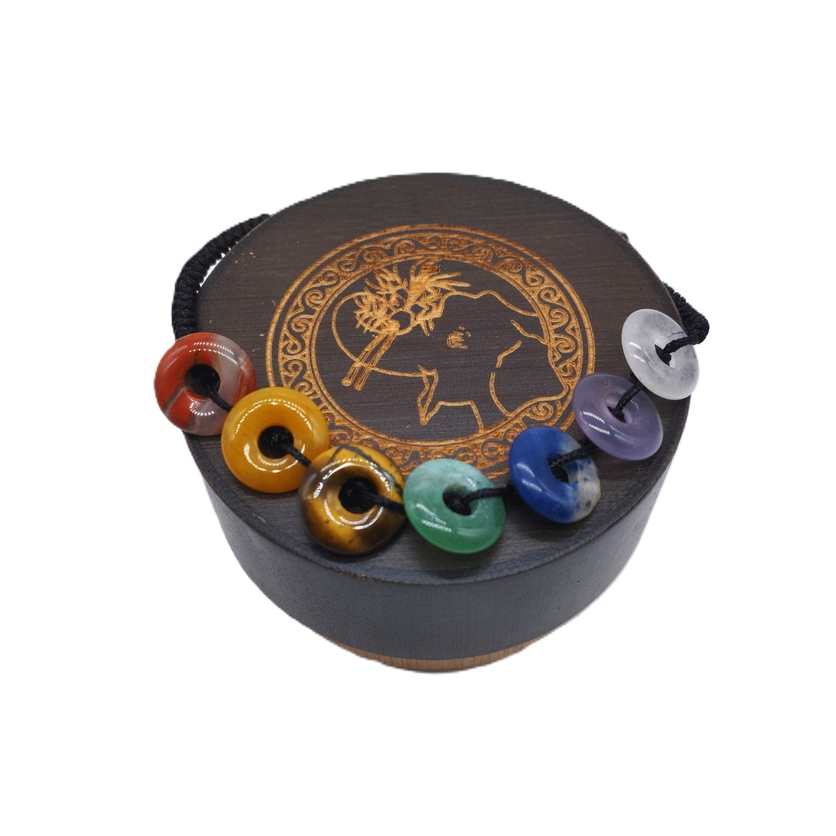 7-Chakren-Armband Makramee