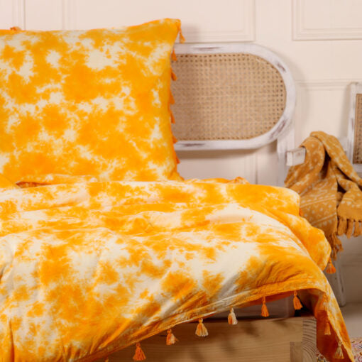 Bettwäsche Batik Orange