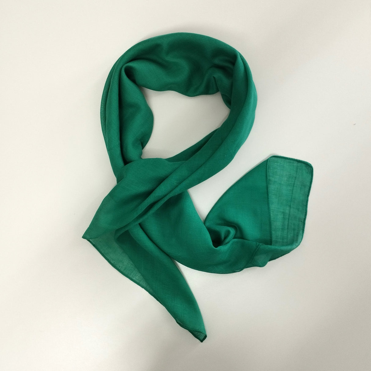Halstuch Baumwolle Dunkelgrün 100x100 cm