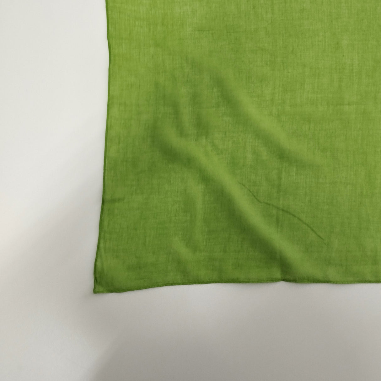 Halstuch Baumwolle Grasgrün 100x100 cm