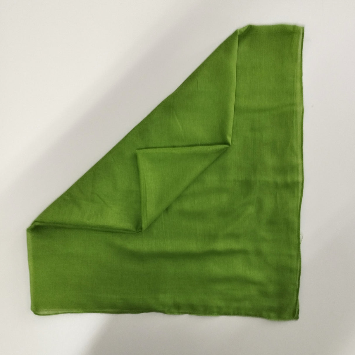Halstuch Baumwolle Grasgrün 100x100 cm