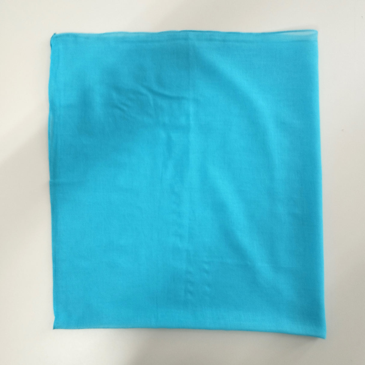 Halstuch Baumwolle Hellblau 100 x 100 cm