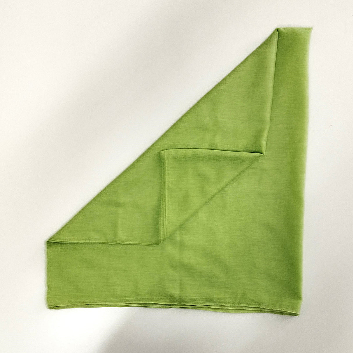Halstuch Baumwolle Maigrün 100x100 cm