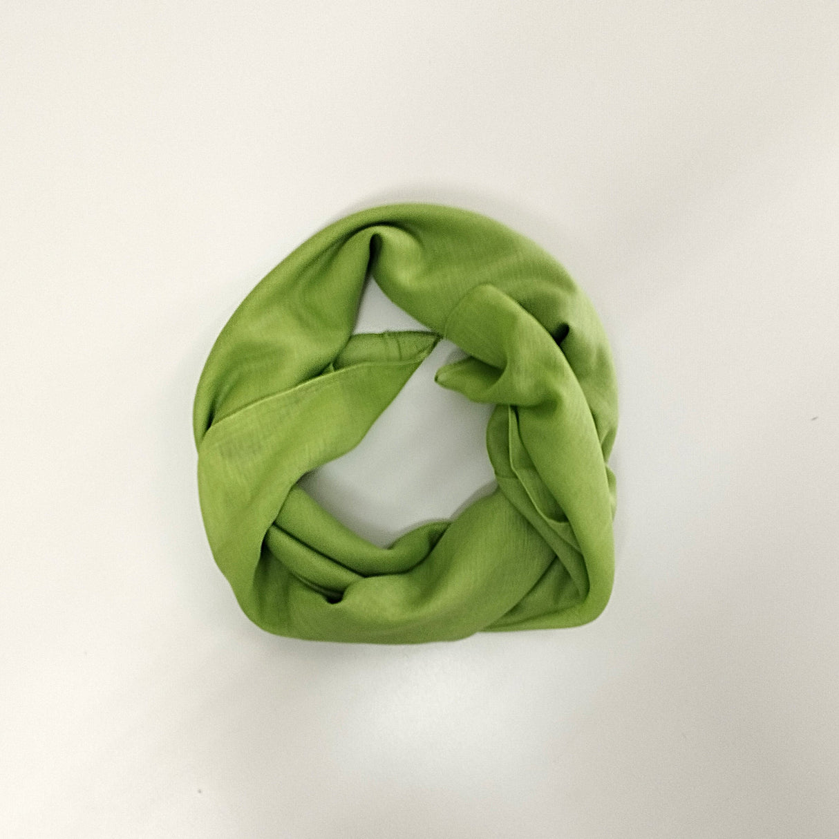 Halstuch Baumwolle Maigrün 100x100 cm
