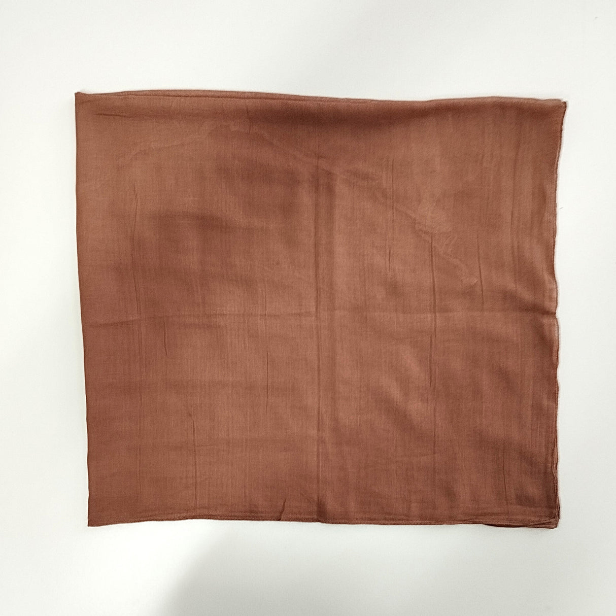 Halstuch Baumwolle Mokka 100x100 cm