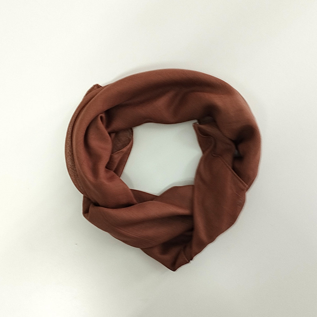 Halstuch Baumwolle Mokka 100x100 cm