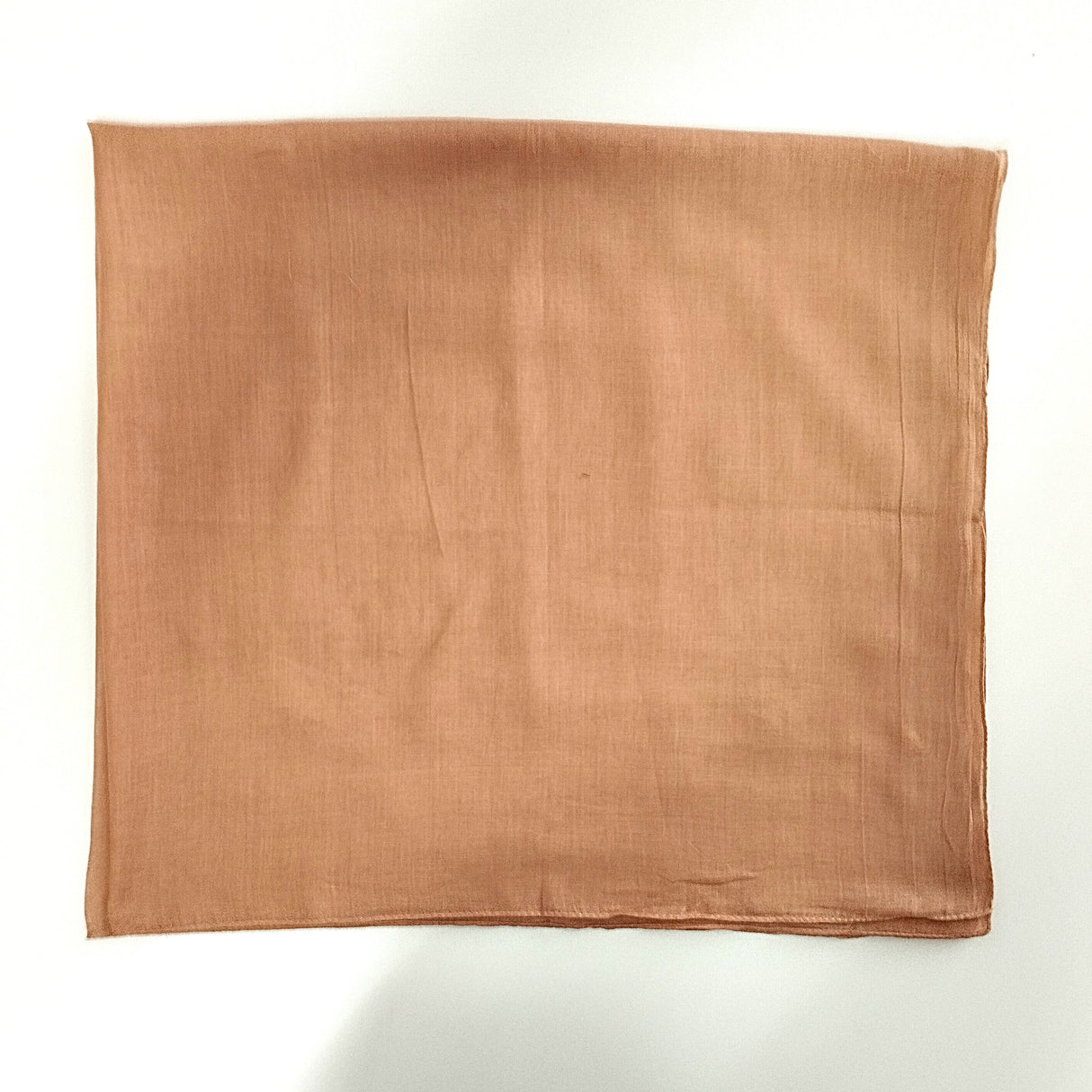 Halstuch Baumwolle Nussbraun 100x100 cm