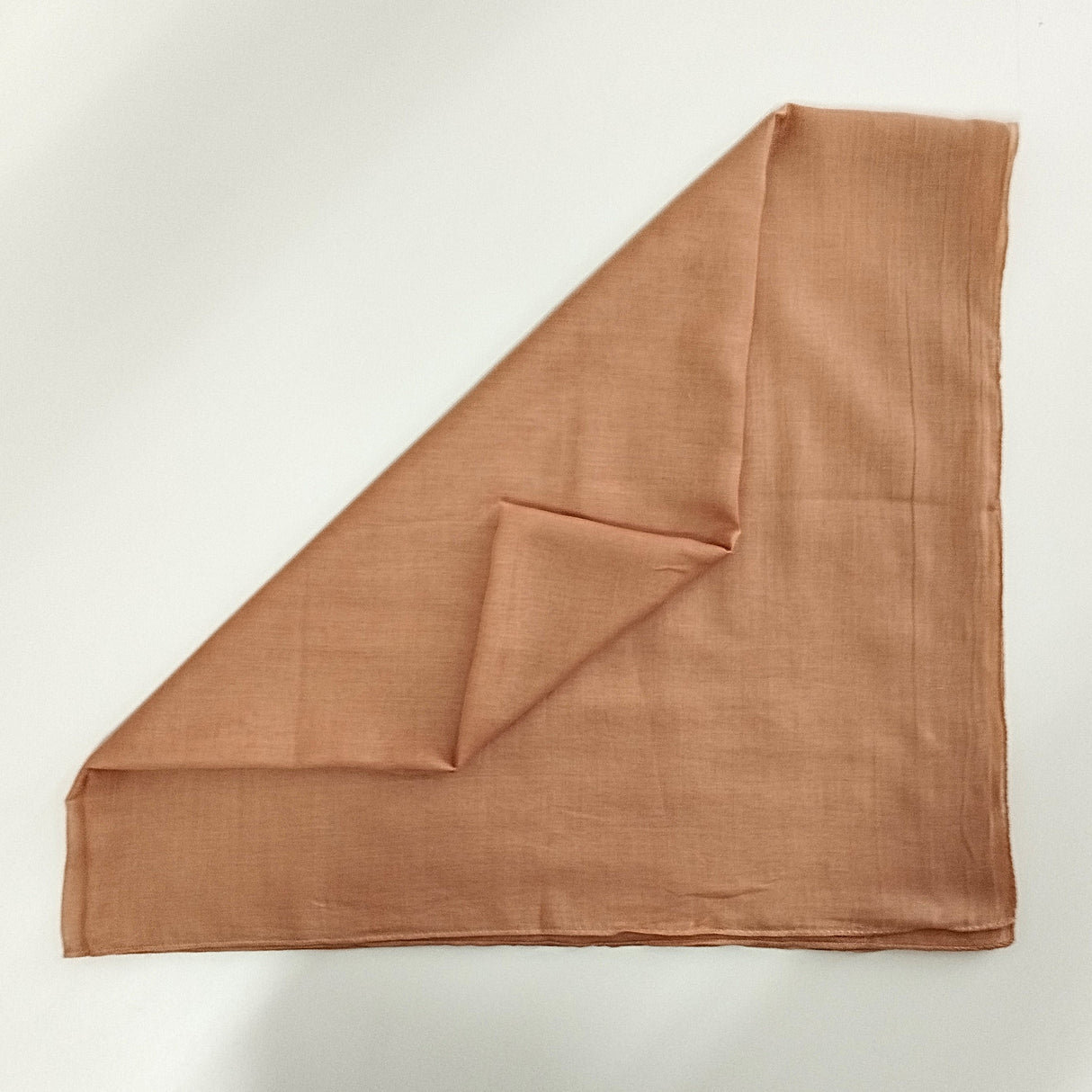 Halstuch Baumwolle Nussbraun 100x100 cm