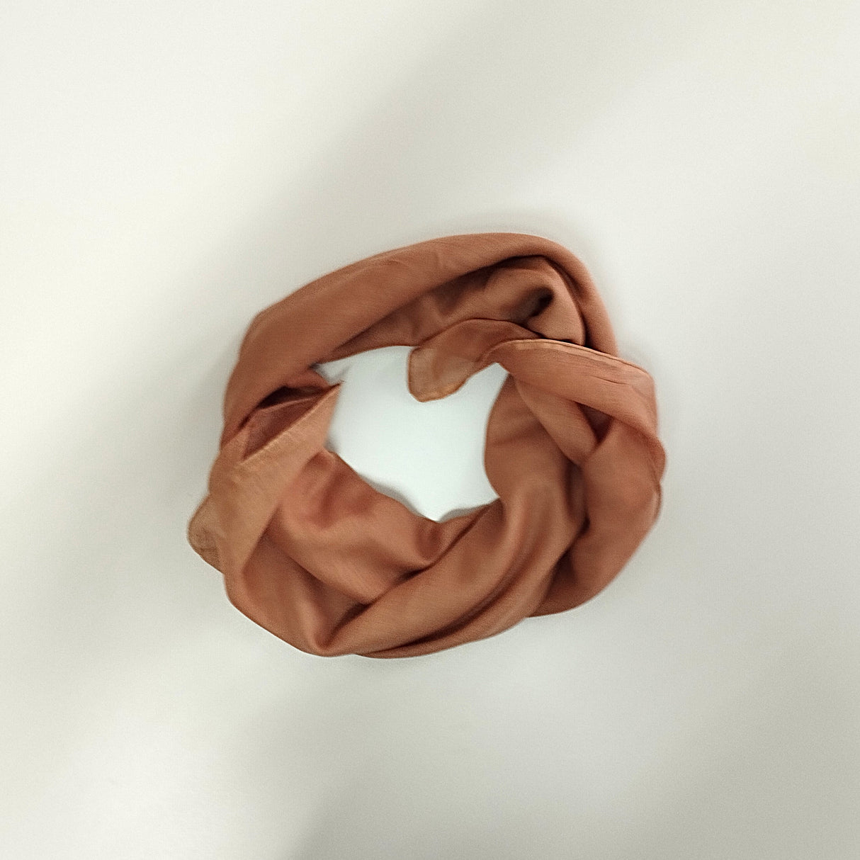 Halstuch Baumwolle Nussbraun 100x100 cm