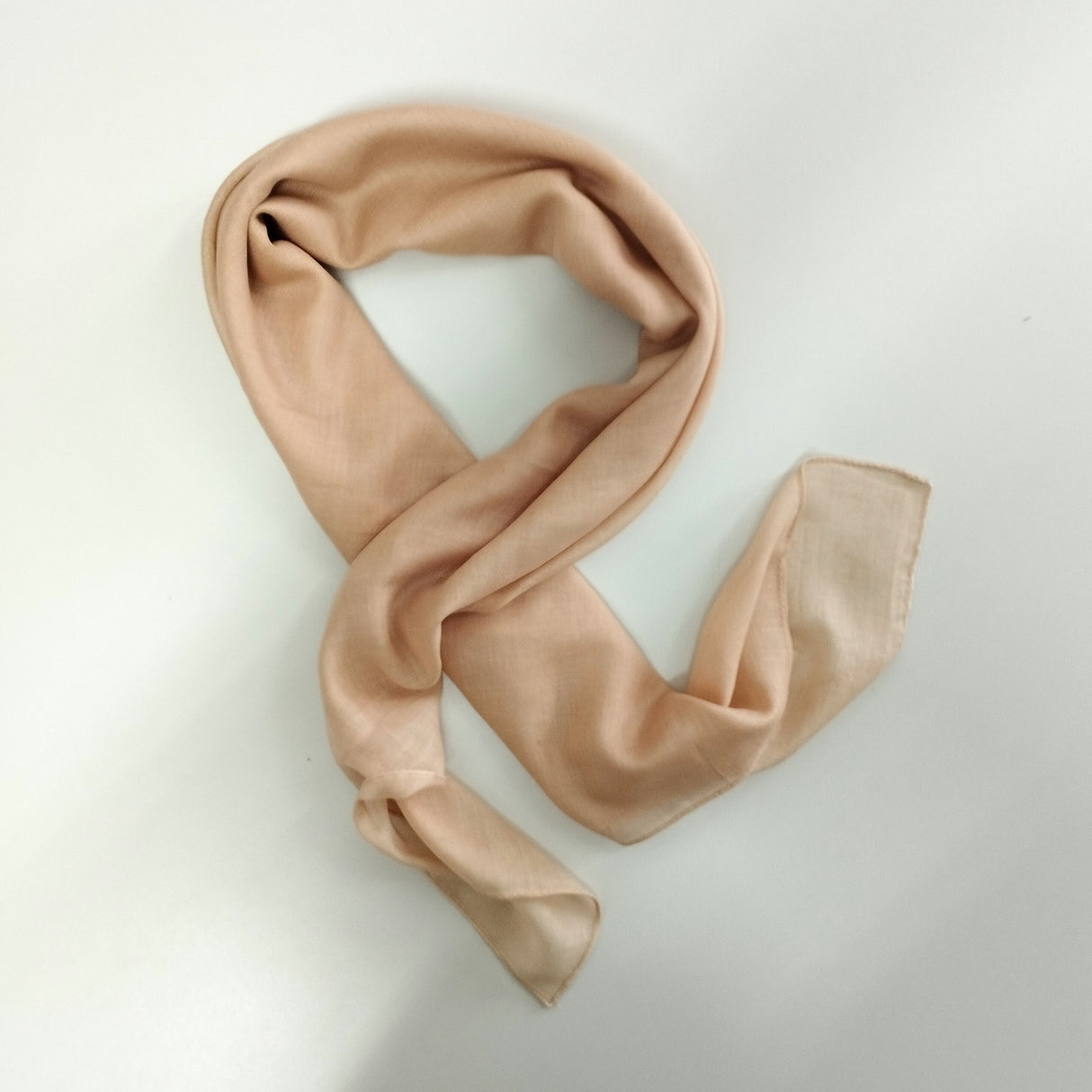 Halstuch Baumwolle Sandfarben 100x100 cm