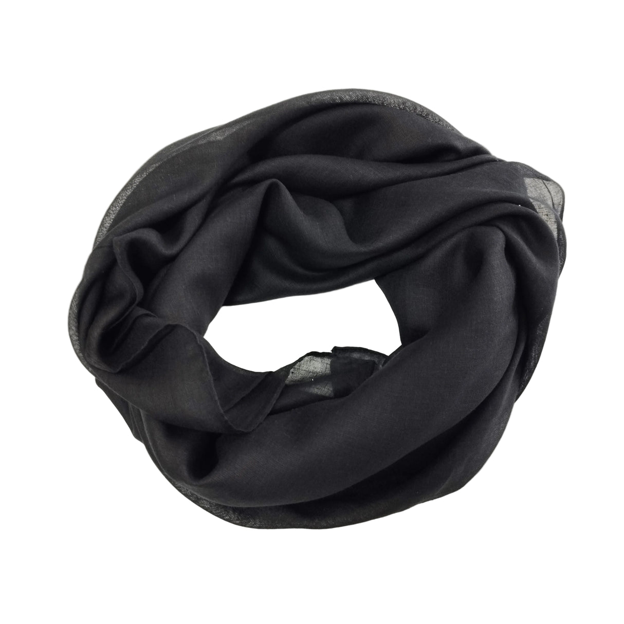 Halstuch Baumwolle Schwarz 100 x 100 cm