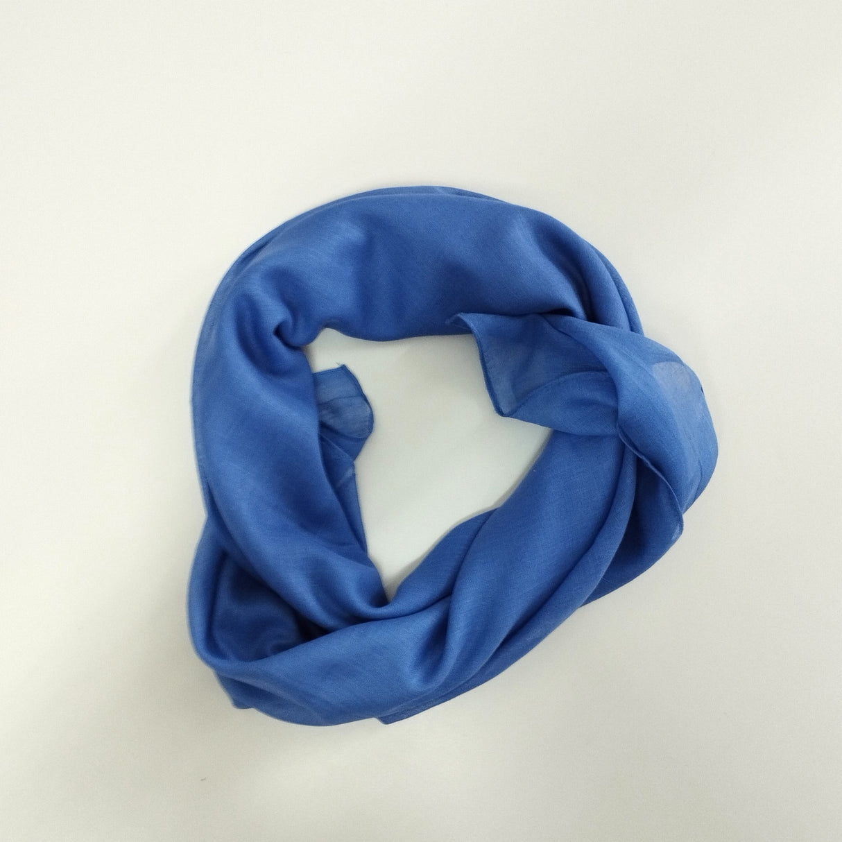 Halstuch Baumwolle Ultramarinblau 100x100 cm