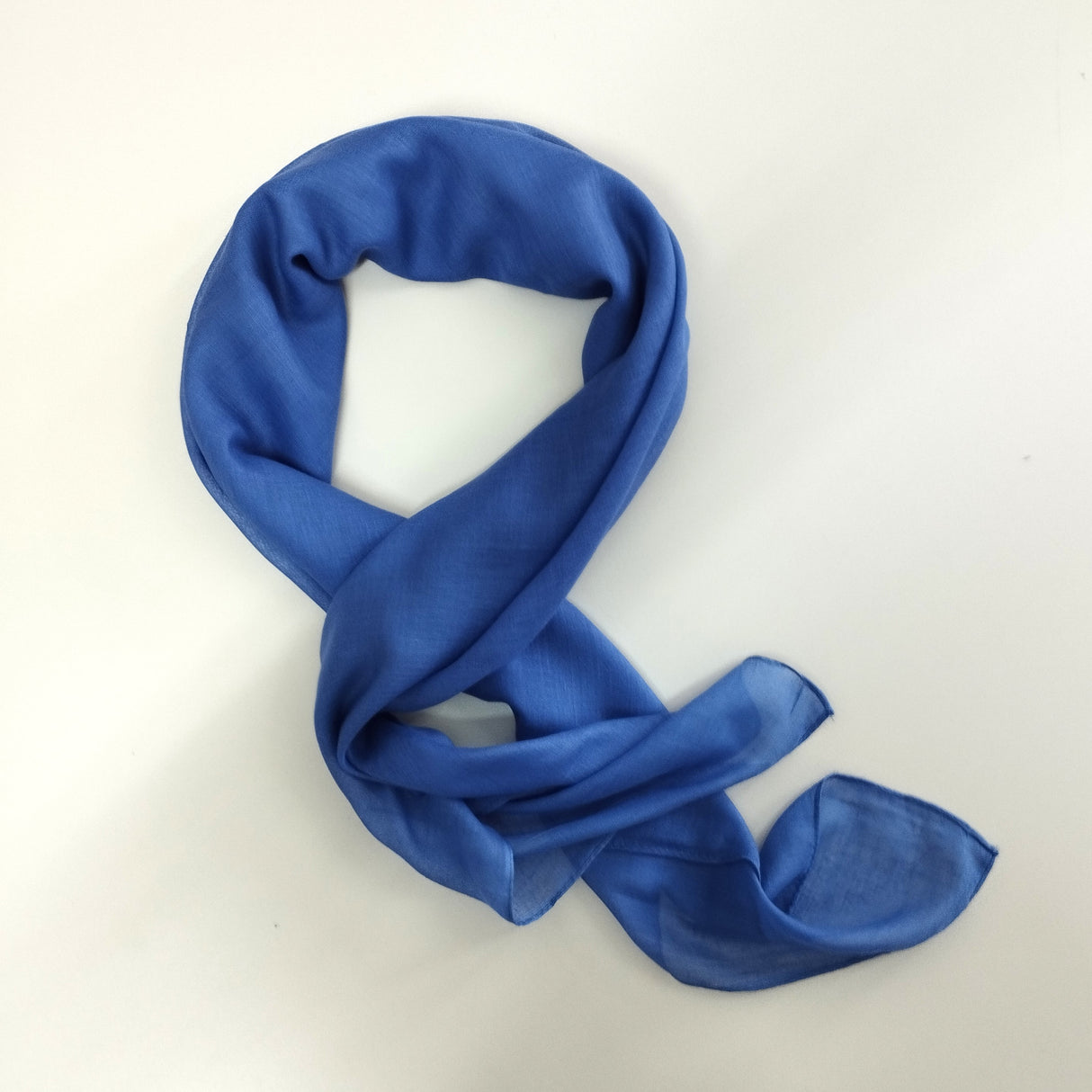 Halstuch Baumwolle Ultramarinblau 100x100 cm