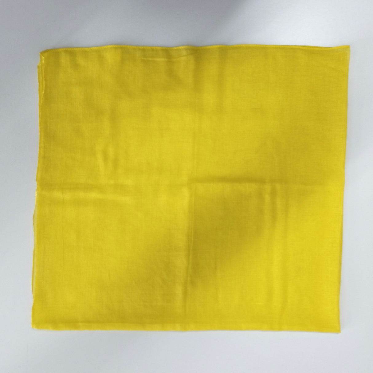 Halstuch Baumwolle Zitronengelb 100x100 cm