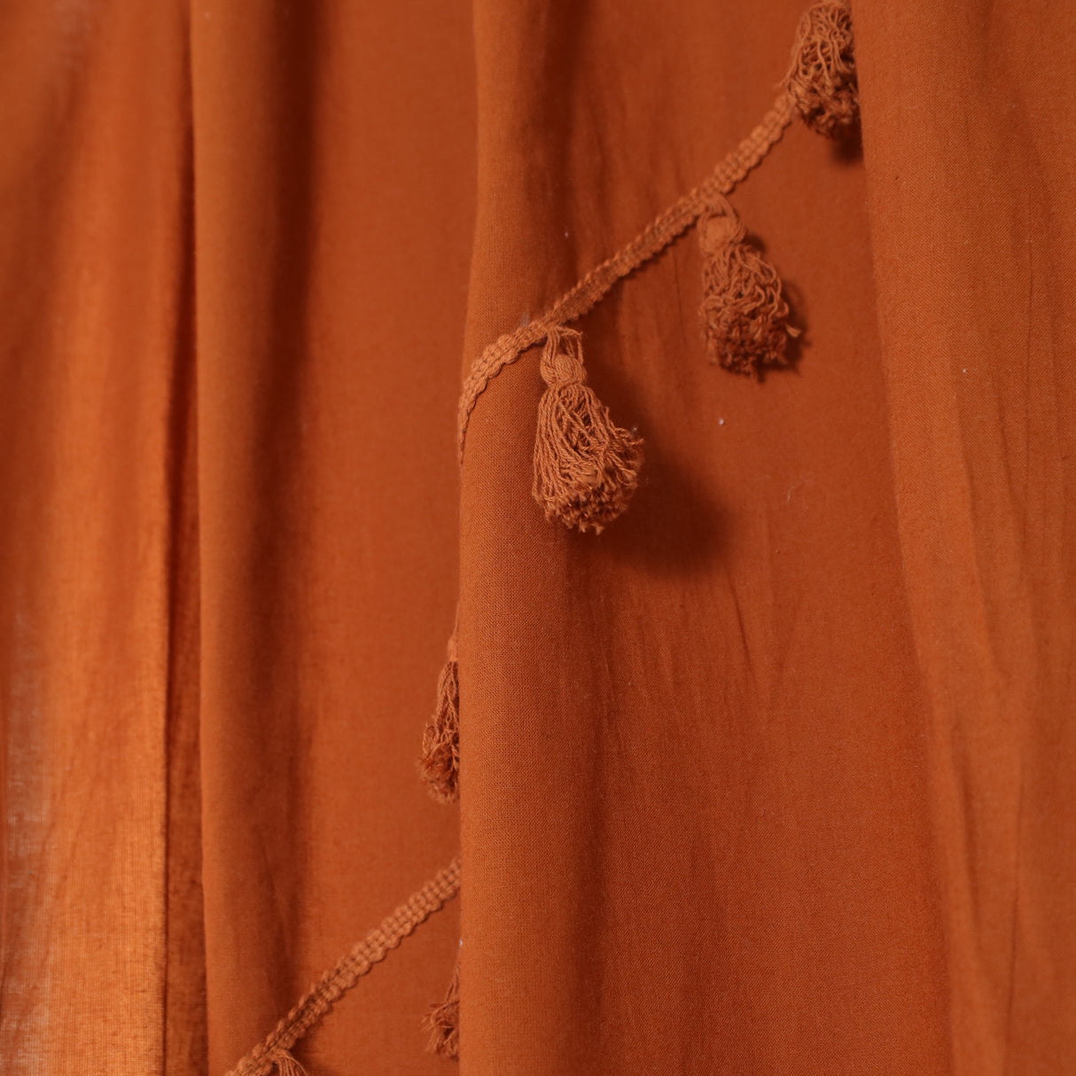 Boho Vorhang Akazien Braun - 2-teilig