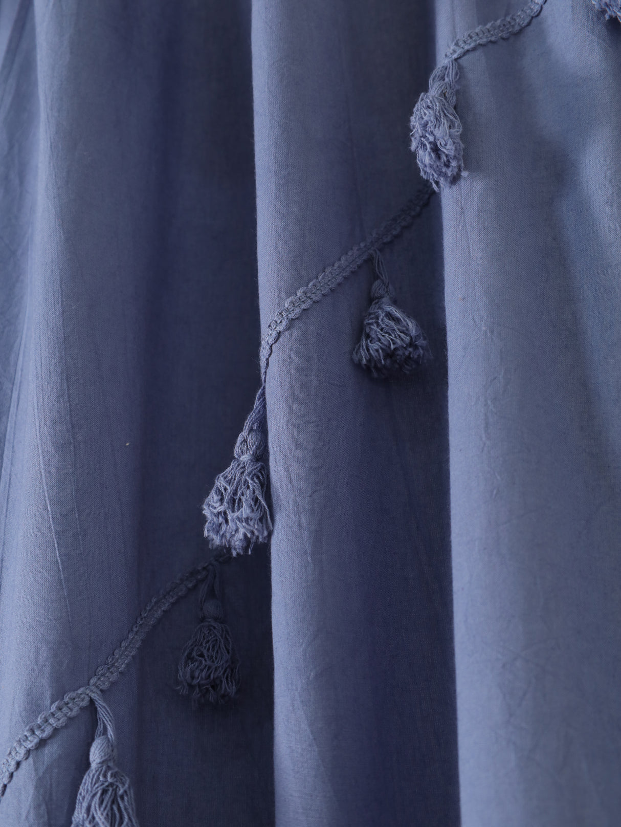 Boho Vorhang Pflaume - 2-teilig