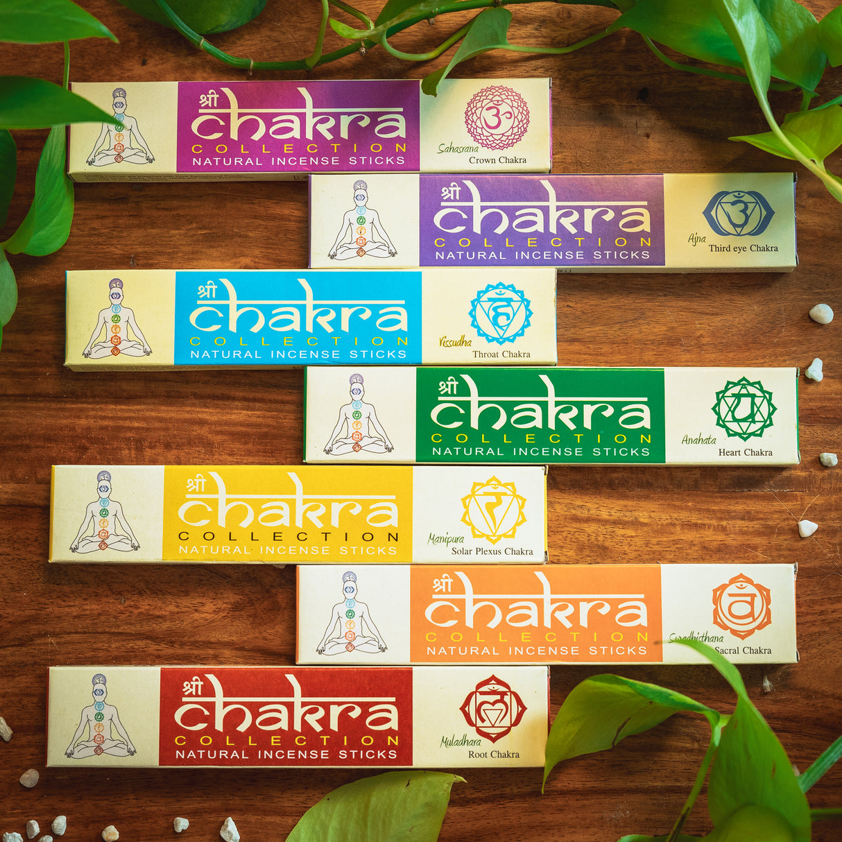 Chakra Collection Räucherstäbchen Box – 7 Aromen für deine Chakren-Balance