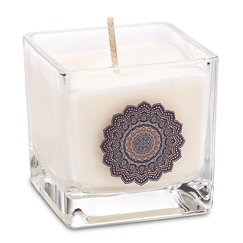 Duftkerze Oudh Bio-Raps Wachs Mandala