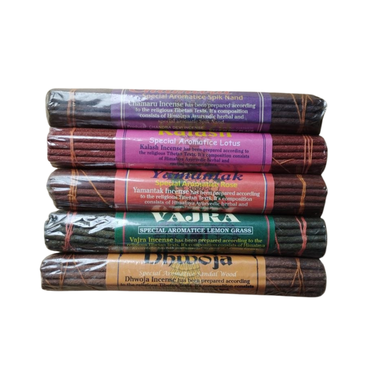 Einzelstück Tibetisches Räucherset Chandra Devi Incense 10 Stück