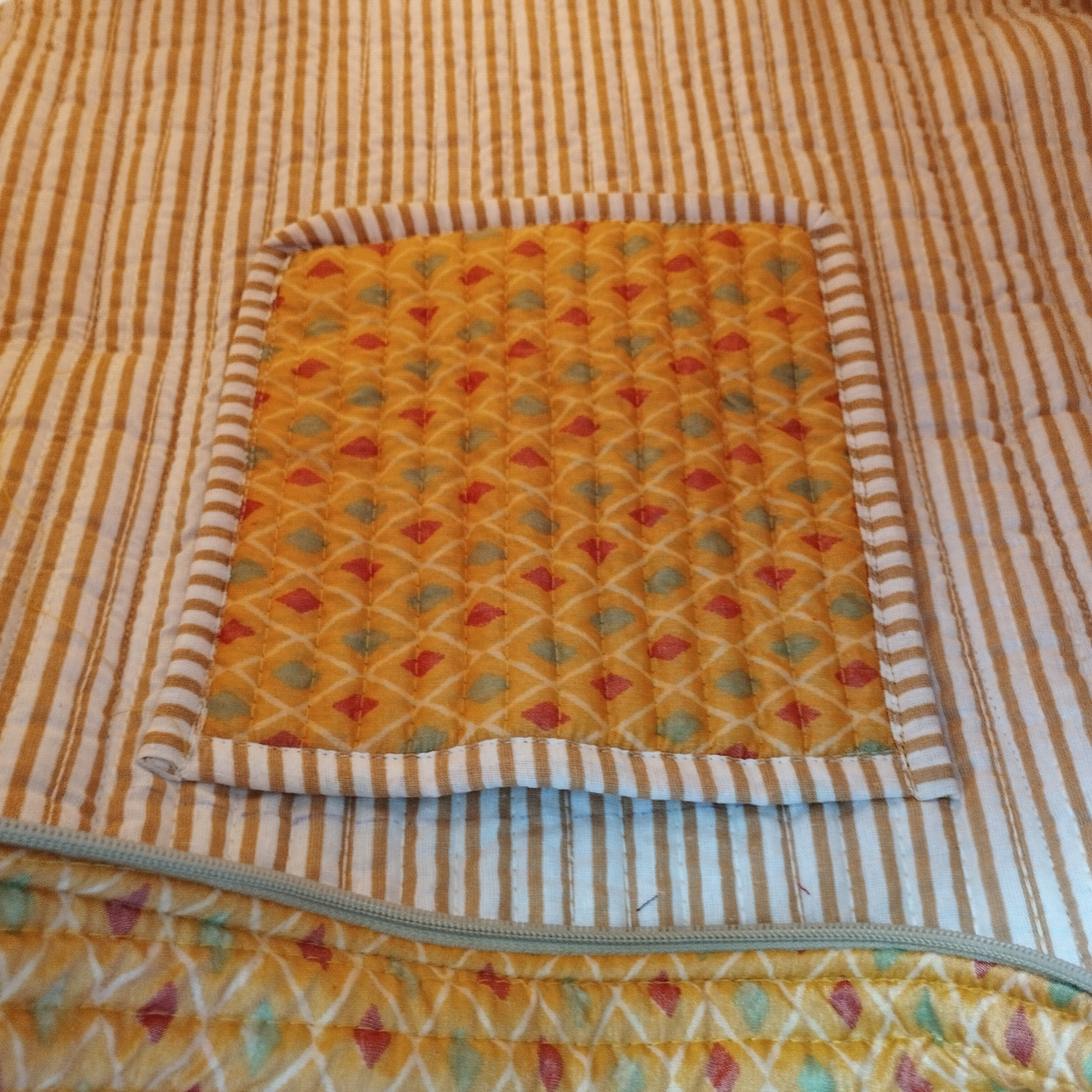 Einzelstück Boho Shopper Gelb