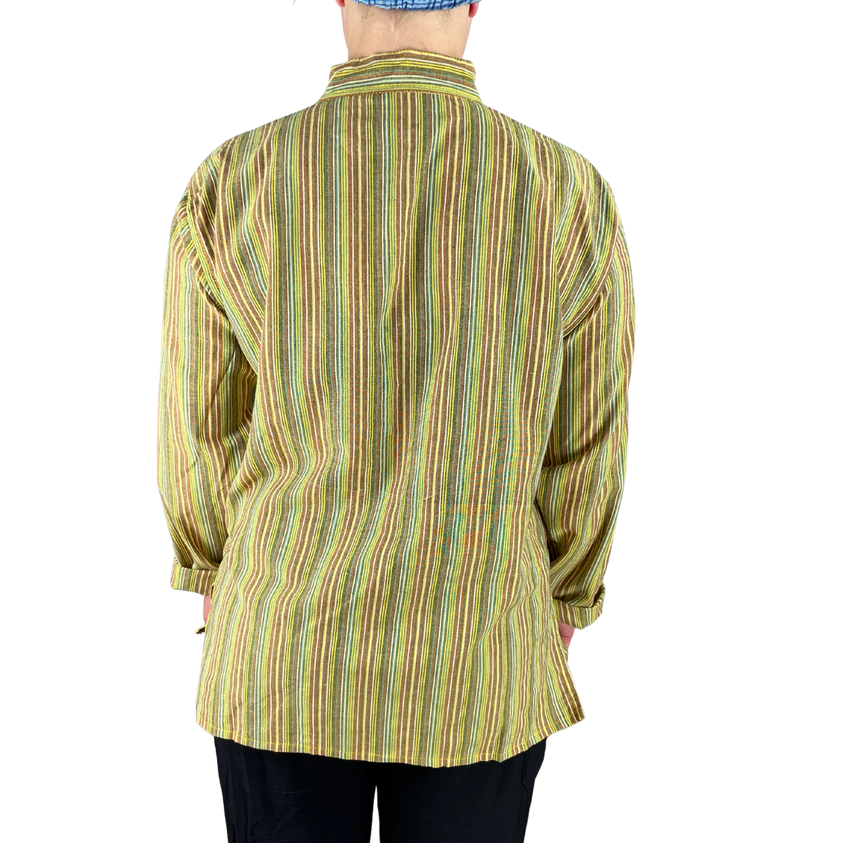 Fischerhemd Gelb gestreift