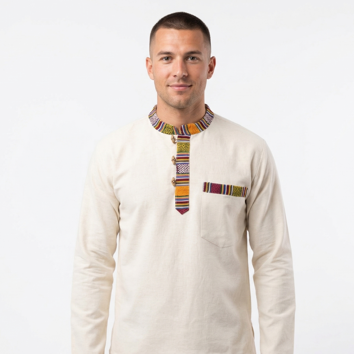 Fischerhemd Weiß
Boho Hemd
100% Baumwolle
Unisex