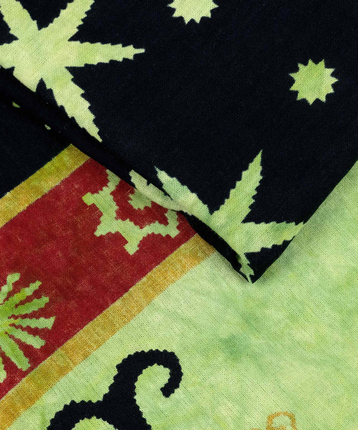 Goa Wandtuch Sternzeichen Horoskop grün schwarz - medium, Nahaufnahme