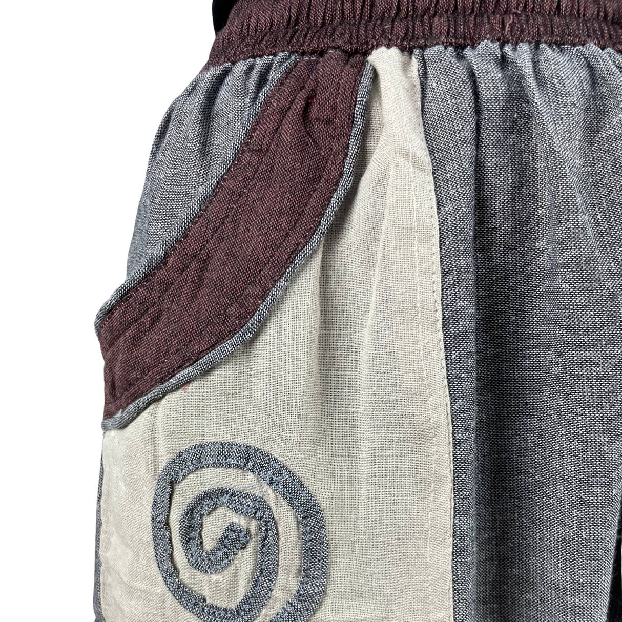 Goa Hose Grau mit Spiralen