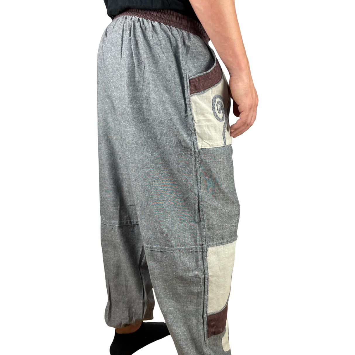 Goa Hose Grau mit Spiralen