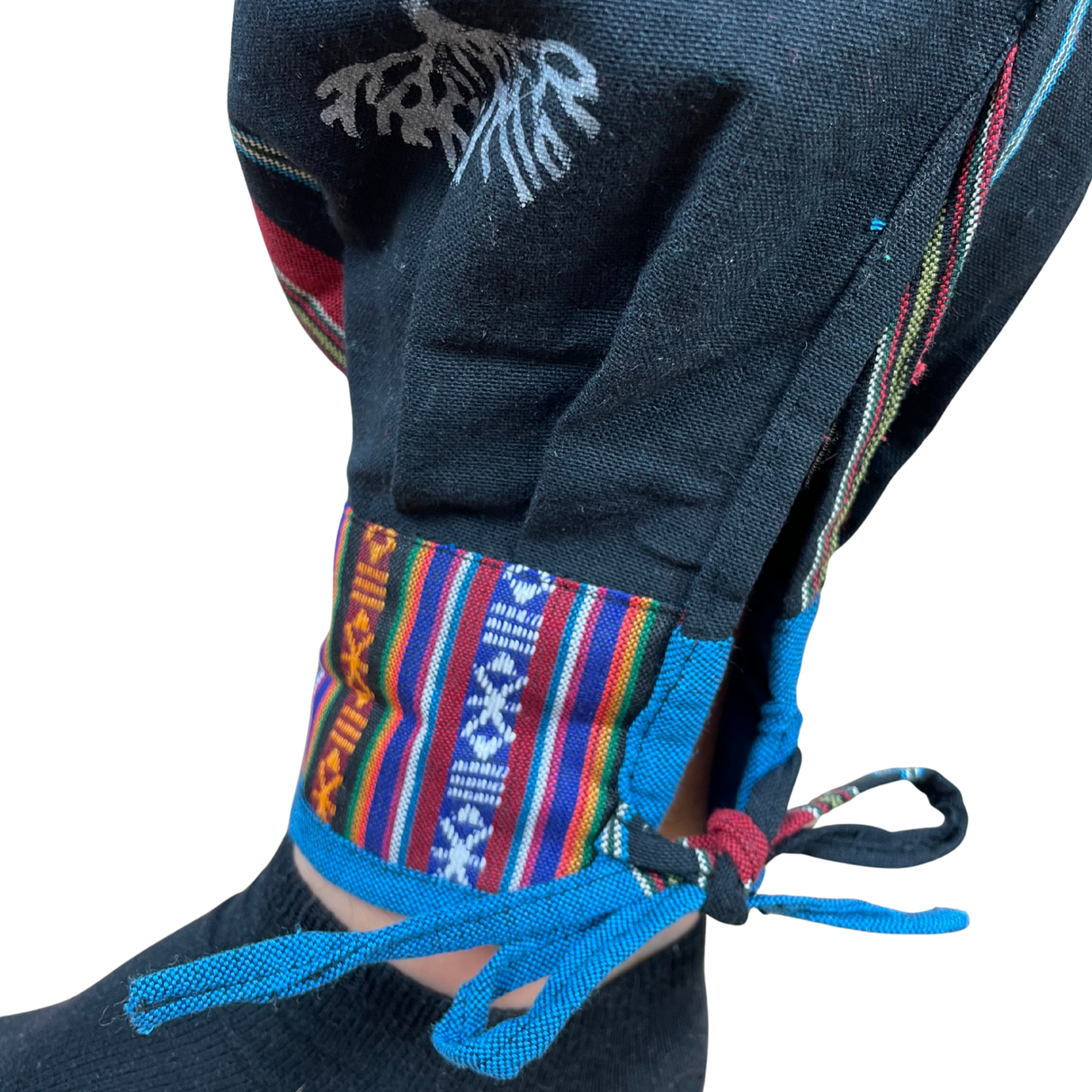 Goa Hose Schwarz Bunt