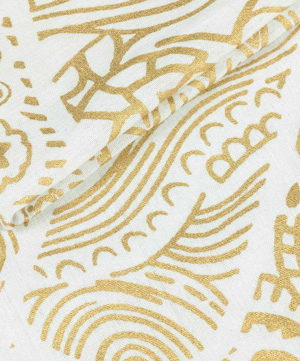 Gold Wandtuch Fatimas Hand weiß - groß ca. 230x210 cm