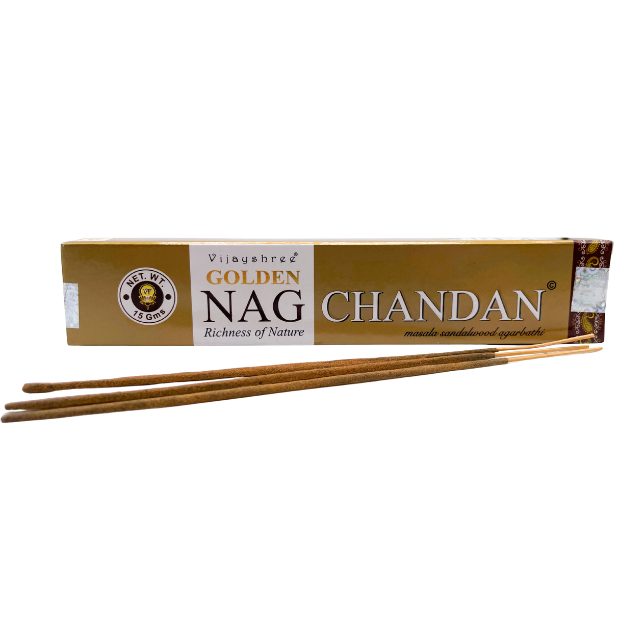 Golden Nag Chandan Räucherstäbchen | 16g