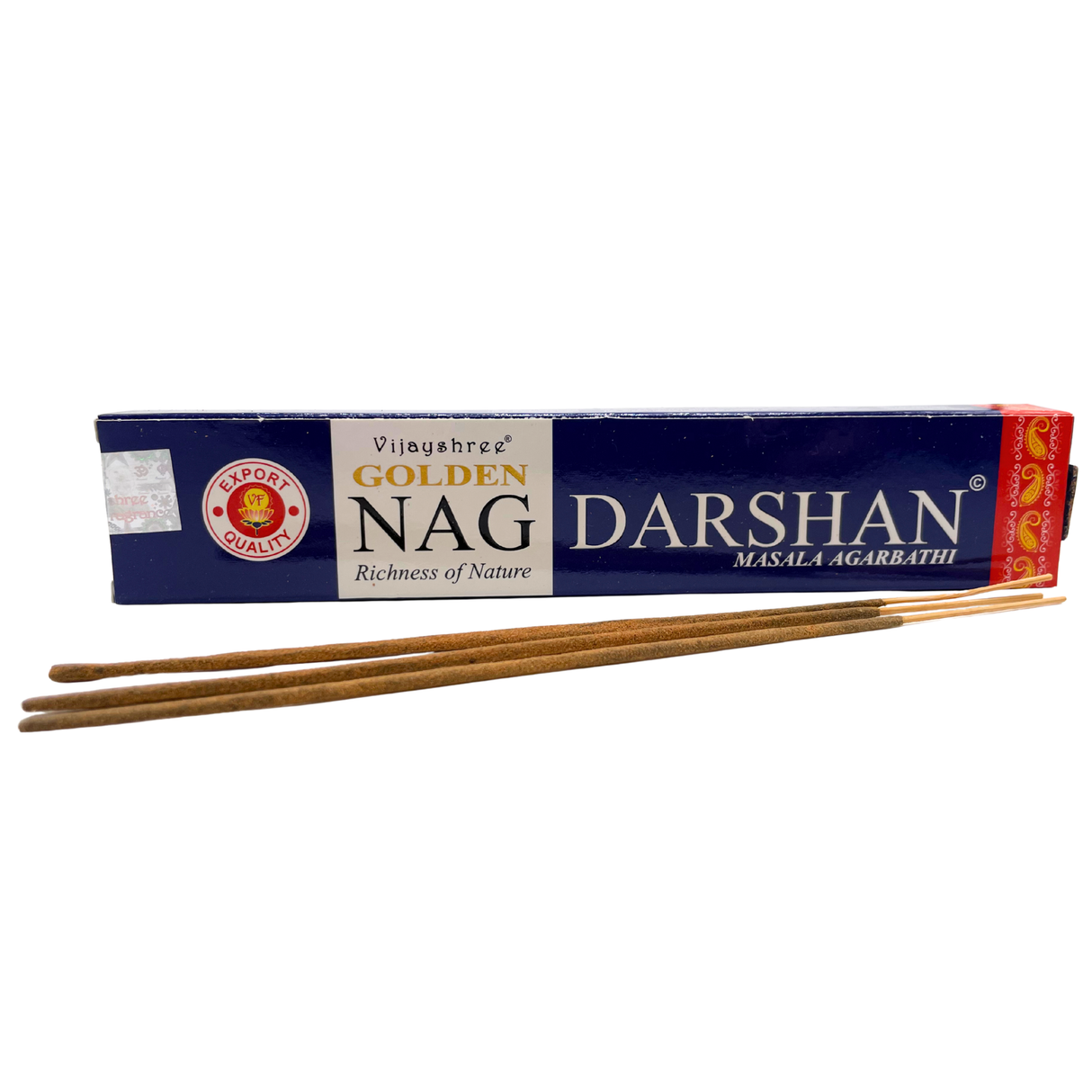 Golden Nag Darshan Räucherstäbchen | 16g