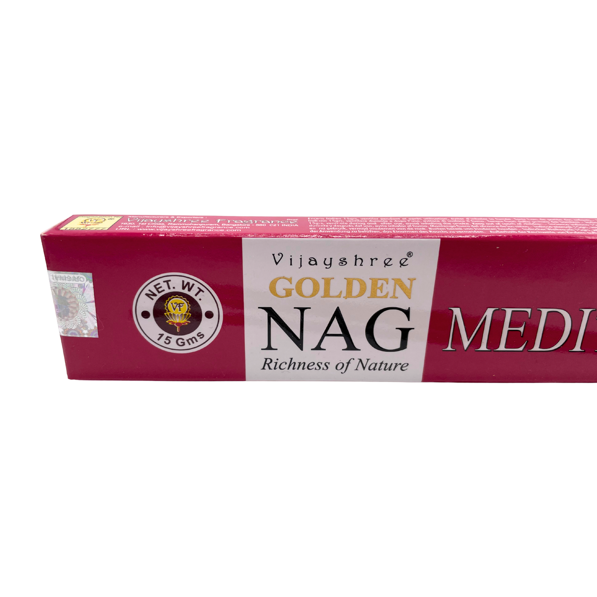 Golden Nag Meditation Räucherstäbchen | 16g