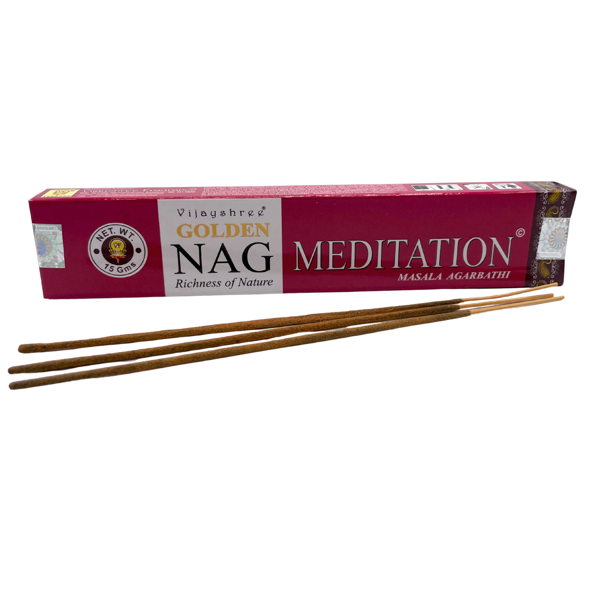 Golden Nag Meditation Räucherstäbchen | 16g