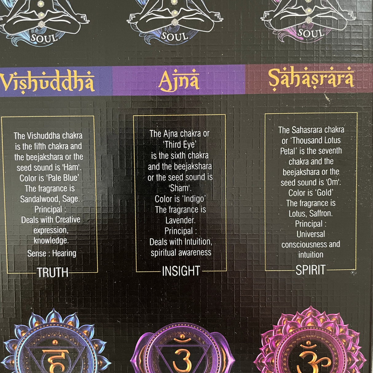 Goloka 7 Chakren Räucherstäbchen Set – ausgewogene Düfte für jeden Energiepunkt