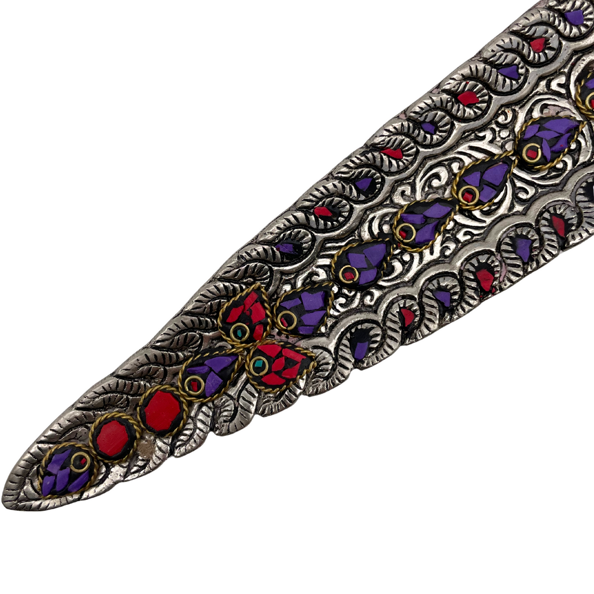 Räucherstäbchenhalter Ganesha aus Messing mit Mosaik