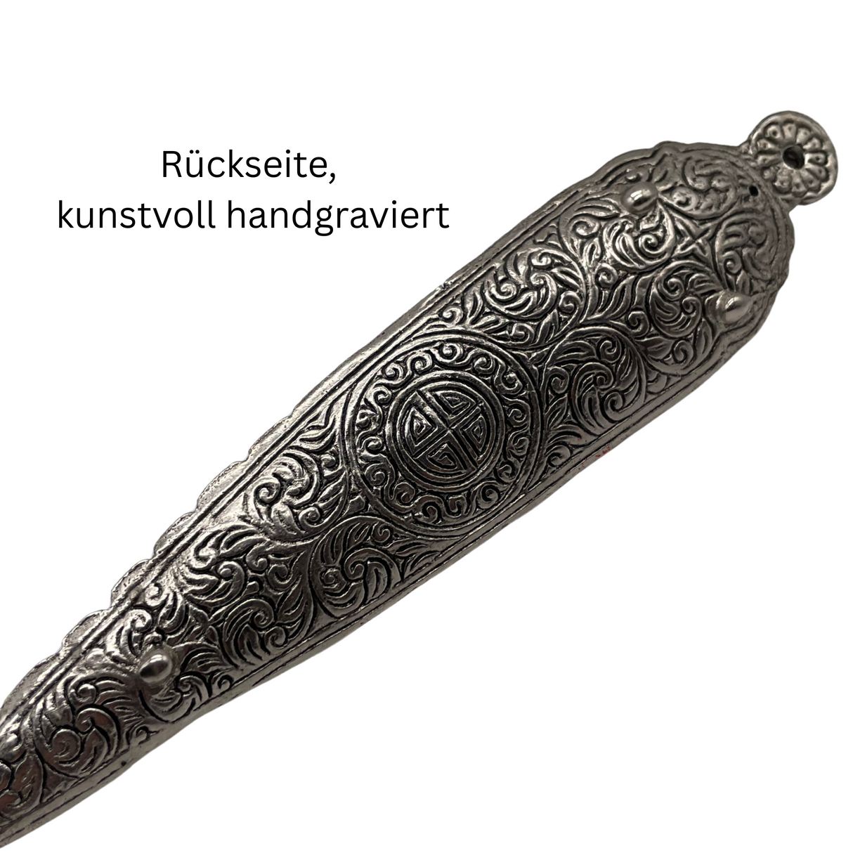 Räucherstäbchenhalter Ganesha aus Messing mit Mosaik