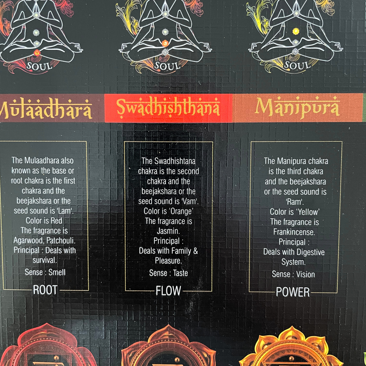 Goloka 7 Chakren Räucherstäbchen Set – ausgewogene Düfte für jeden Energiepunkt