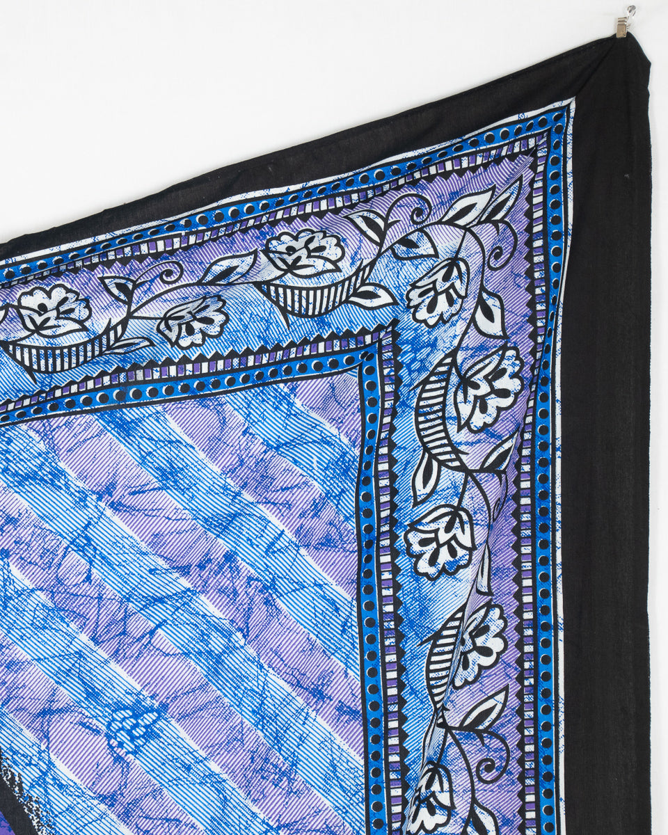 Wandtuch mit Hindu Gott Ganesha, dem Elefantengott in lila 2x2 m aus 100% Baumwolle