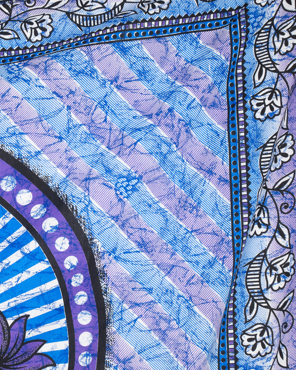 Wandtuch mit Hindu Gott Ganesha, dem Elefantengott in lila 2x2 m aus 100% Baumwolle