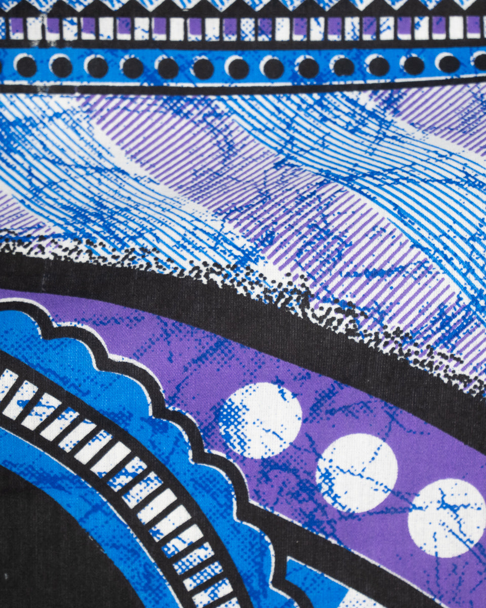 Wandtuch mit Hindu Gott Ganesha, dem Elefantengott in lila 2x2 m aus 100% Baumwolle